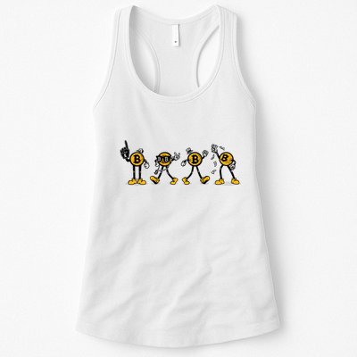 Bitcoin Cartoon Characters Womens Tank Top
