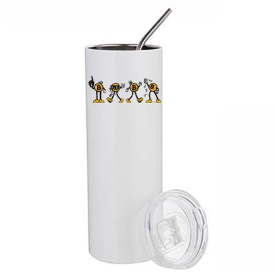 Bitcoin Cartoon Characters Stainless Steel Tumbler