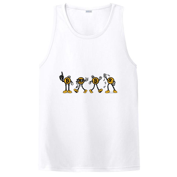 Bitcoin Cartoon Characters PosiCharge Competitor Tank