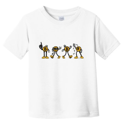 Bitcoin Cartoon Characters Toddler T-Shirt
