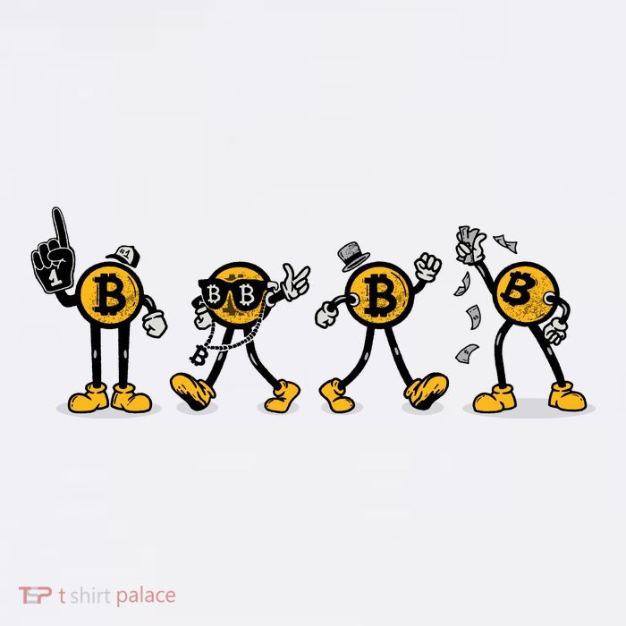 Bitcoin Cartoon Characters Toddler T-Shirt