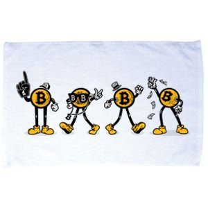 Bitcoin Cartoon Characters Microfiber Hand Towel