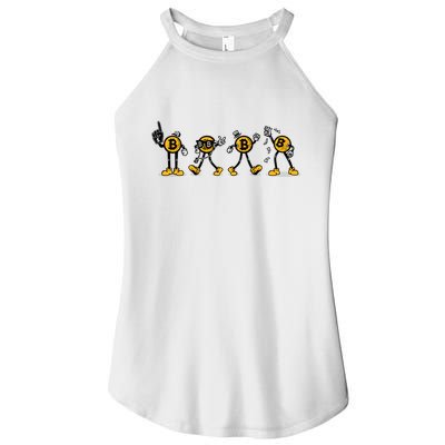 Bitcoin Cartoon Characters Women's Perfect Tri Rocker Tank