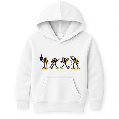 Bitcoin Cartoon Characters Kids Hoodie