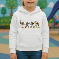 Bitcoin Cartoon Characters Kids Hoodie