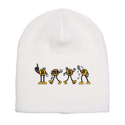 Bitcoin Cartoon Characters Short Acrylic Beanie