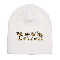 Bitcoin Cartoon Characters Short Acrylic Beanie