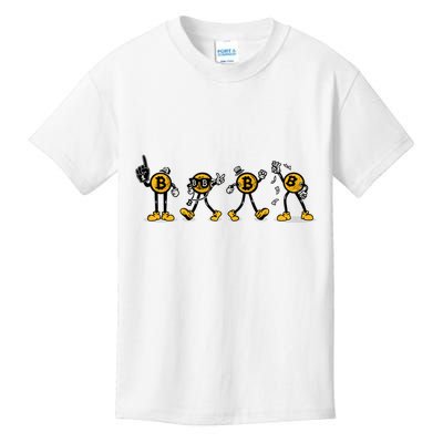 Bitcoin Cartoon Characters Kids T-Shirt