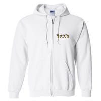 Bitcoin Cartoon Characters Full Zip Hoodie