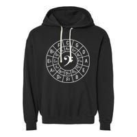 Bass Clef Circle Of Fifths Musician Composer Garment-Dyed Fleece Hoodie