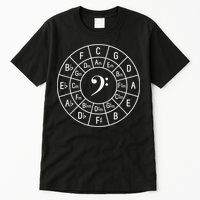 Bass Clef Circle Of Fifths Musician Composer Tall T-Shirt