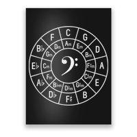 Bass Clef Circle Of Fifths Musician Composer Poster