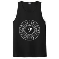 Bass Clef Circle Of Fifths Musician Composer PosiCharge Competitor Tank