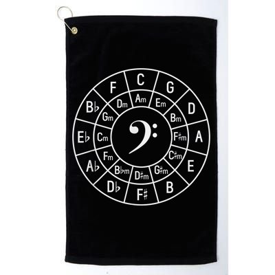 Bass Clef Circle Of Fifths Musician Composer Golf Towel