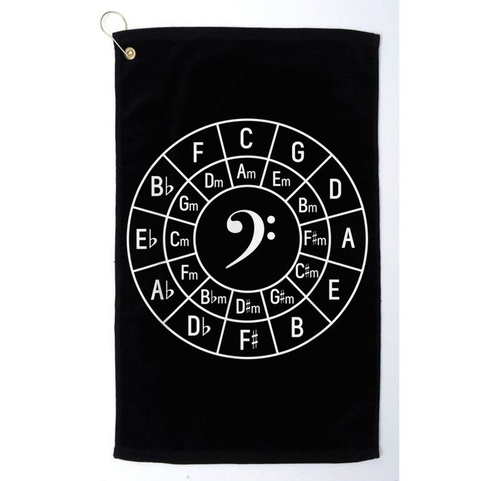 Bass Clef Circle Of Fifths Musician Composer Golf Towel