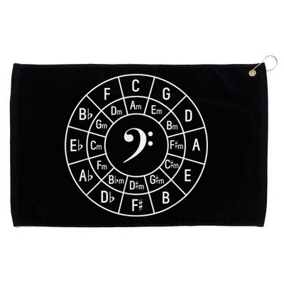 Bass Clef Circle Of Fifths Musician Composer Grommeted Golf Towel