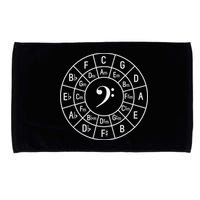 Bass Clef Circle Of Fifths Musician Composer Microfiber Hand Towel