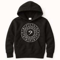 Bass Clef Circle Of Fifths Musician Composer Kids Hoodie