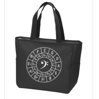 Bass Clef Circle Of Fifths Musician Composer Zip Tote Bag