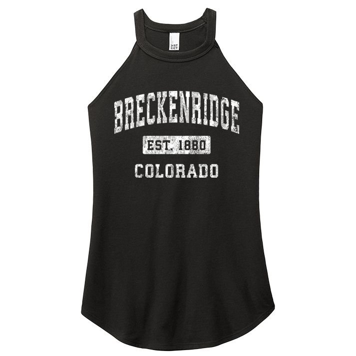 Breckenridge Colorado Co Vintage Established Sports Women's Perfect Tri Rocker Tank