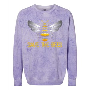 Bumblebee Climate Change Plant These Save the Bees Colorblast Crewneck Sweatshirt