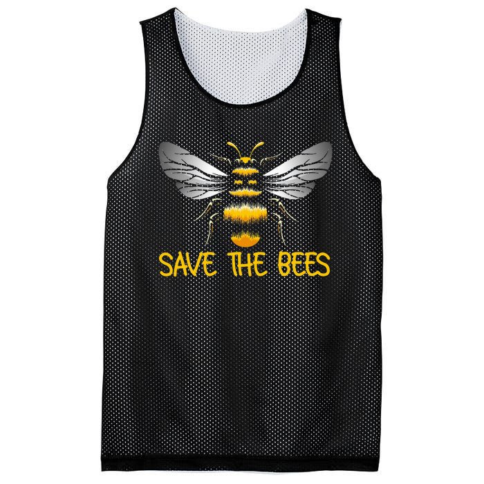 Bumblebee Climate Change Plant These Save the Bees Mesh Reversible Basketball Jersey Tank