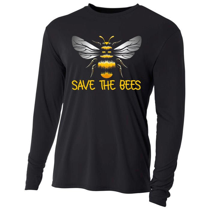 Bumblebee Climate Change Plant These Save the Bees Cooling Performance Long Sleeve Crew