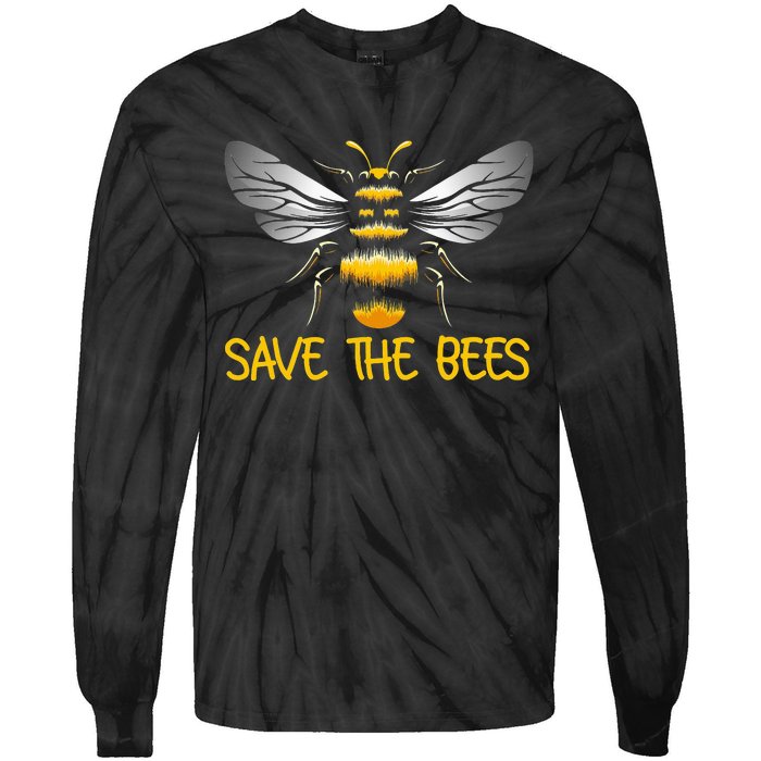 Bumblebee Climate Change Plant These Save the Bees Tie-Dye Long Sleeve Shirt