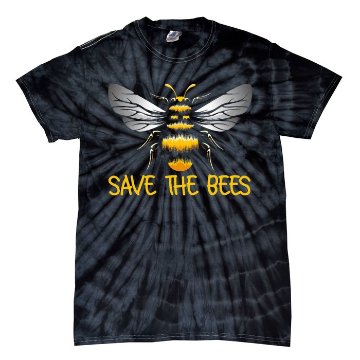 Bumblebee Climate Change Plant These Save the Bees Tie-Dye T-Shirt