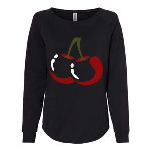 Big Cherry Costume Cute Easy Vegetable Halloween Gift Womens California Wash Sweatshirt