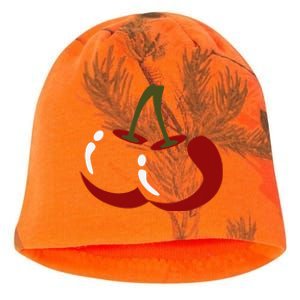 Big Cherry Costume Cute Easy Vegetable Halloween Gift Kati - Camo Knit Beanie