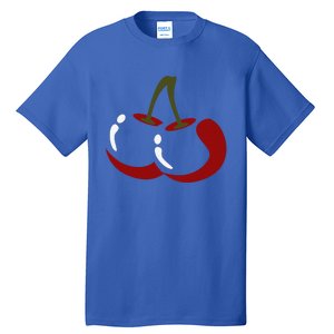 Big Cherry Costume Cute Easy Vegetable Halloween Gift Tall T-Shirt