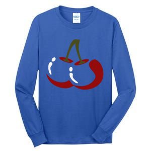 Big Cherry Costume Cute Easy Vegetable Halloween Gift Tall Long Sleeve T-Shirt