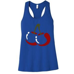 Big Cherry Costume Cute Easy Vegetable Halloween Gift Women's Racerback Tank