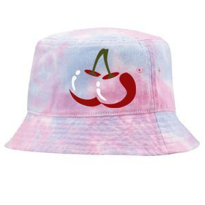 Big Cherry Costume Cute Easy Vegetable Halloween Gift Tie-Dyed Bucket Hat