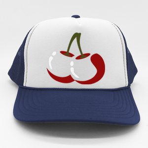 Big Cherry Costume Cute Easy Vegetable Halloween Gift Trucker Hat