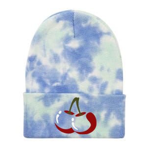 Big Cherry Costume Cute Easy Vegetable Halloween Gift Tie Dye 12in Knit Beanie