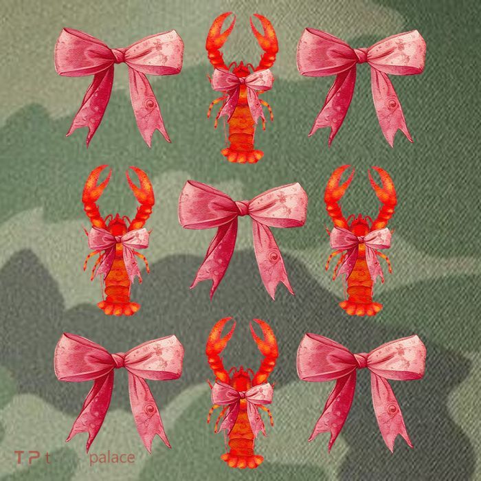 Bow Cute Coquette Crawfish Legacy Tie Dye Trucker Hat