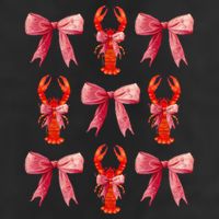 Bow Cute Coquette Crawfish 11oz C Handle Ceramic Mug