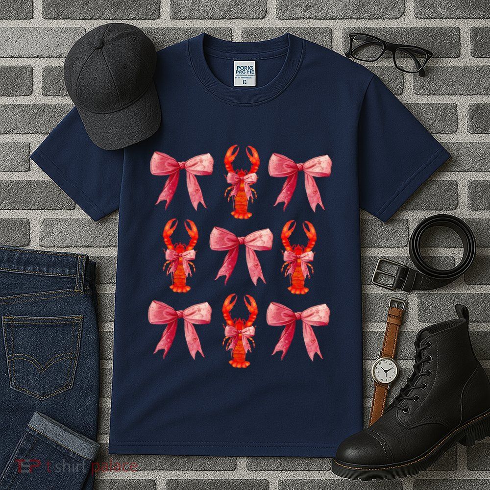 Bow Cute Coquette Crawfish Tall T-Shirt