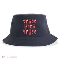 Bow Cute Coquette Crawfish Sustainable Bucket Hat