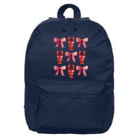 Bow Cute Coquette Crawfish 16 in Basic Backpack