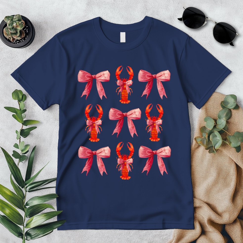 Bow Cute Coquette Crawfish Premium T-Shirt