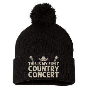 Best Country Concert Art For Women Country Music Concert Pom Pom 12in Knit Beanie