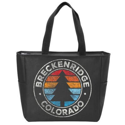 Breckenridge Colorado Co Vintage Zip Tote Bag