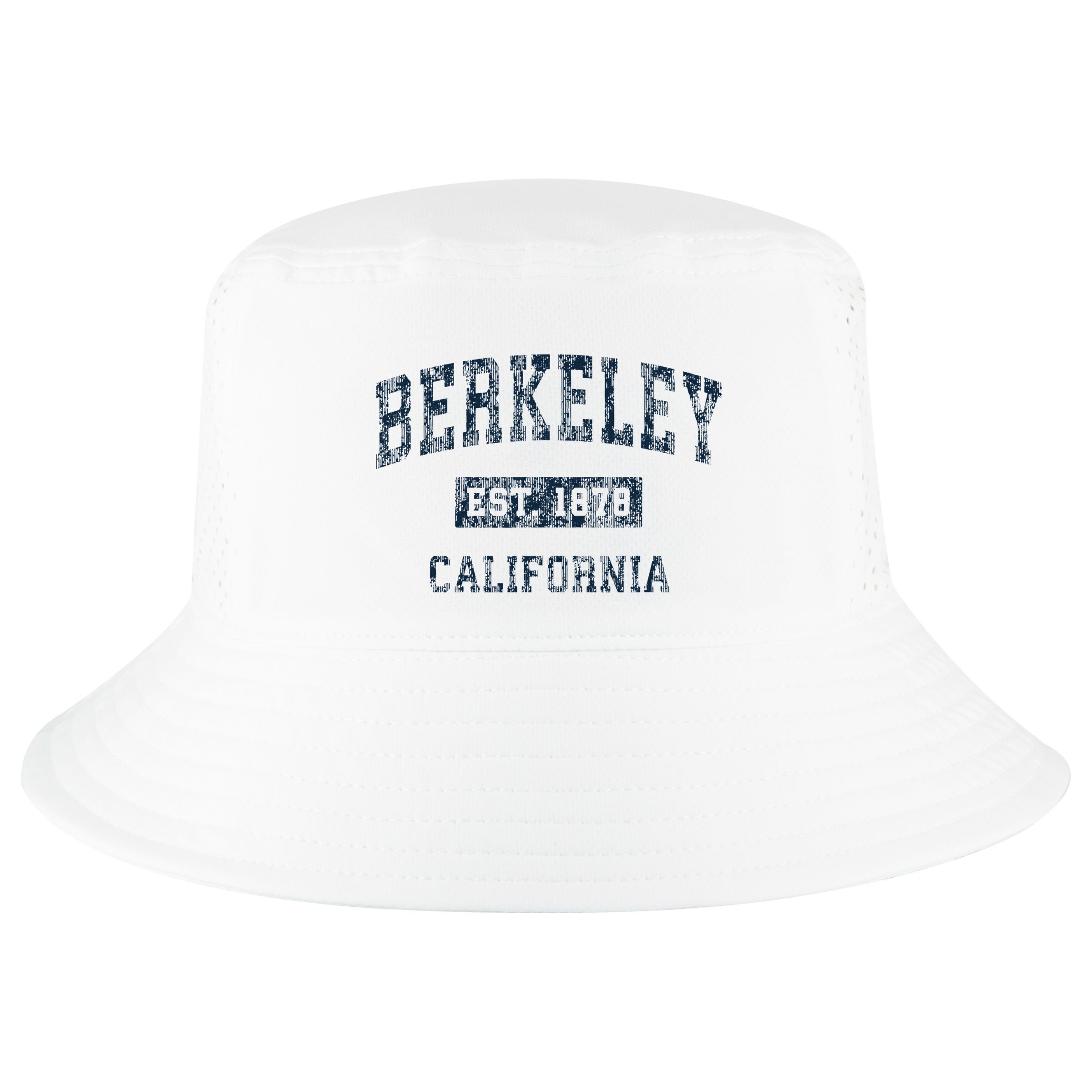Berkeley California Ca Vintage Sports Design Print Cool Comfort Performance Bucket Hat