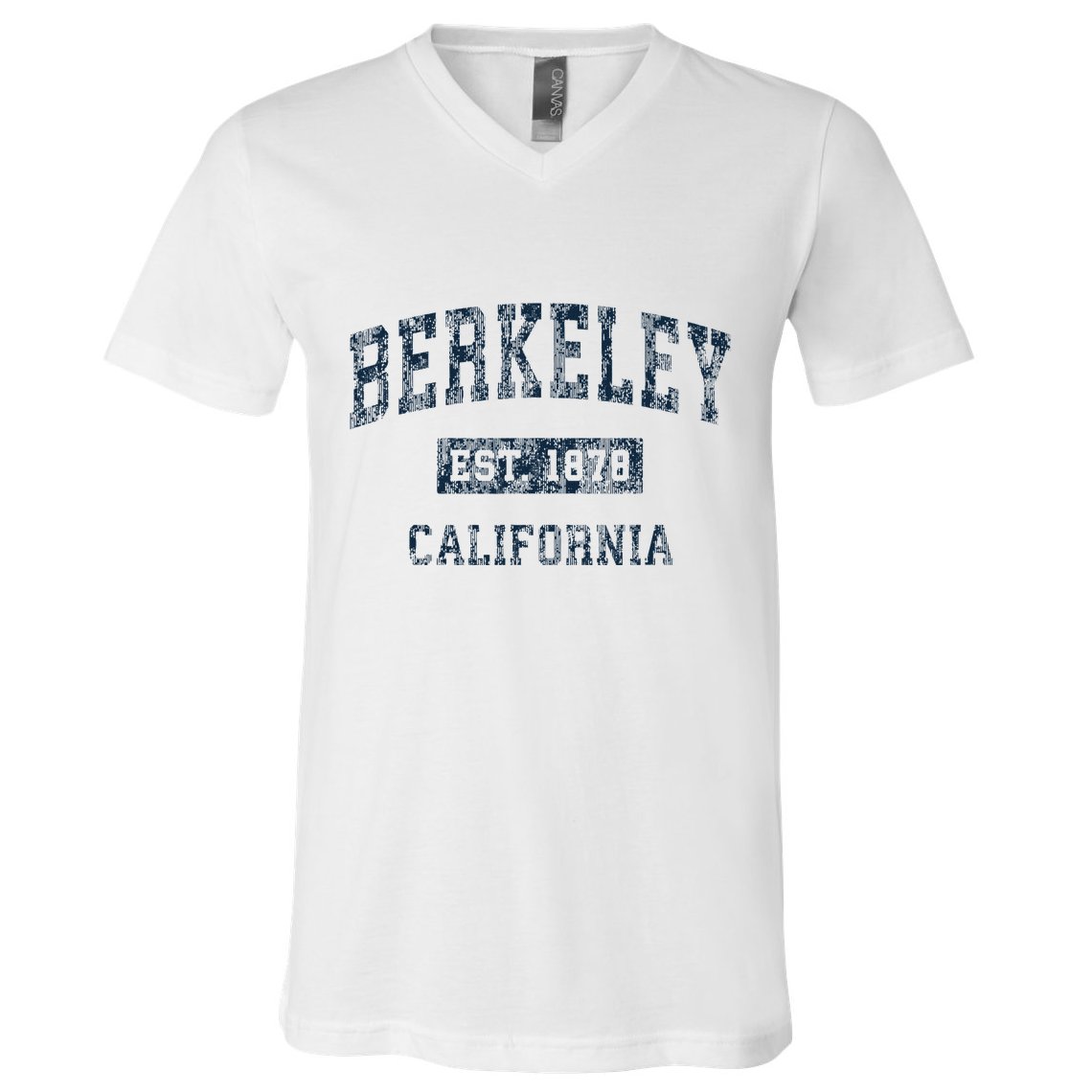 Berkeley California Ca Vintage Sports Design Print V-Neck T-Shirt