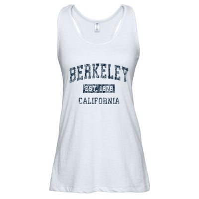 Berkeley California Ca Vintage Sports Design Print Ladies Essential Flowy Tank