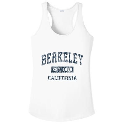 Berkeley California Ca Vintage Sports Design Print Ladies PosiCharge Competitor Racerback Tank