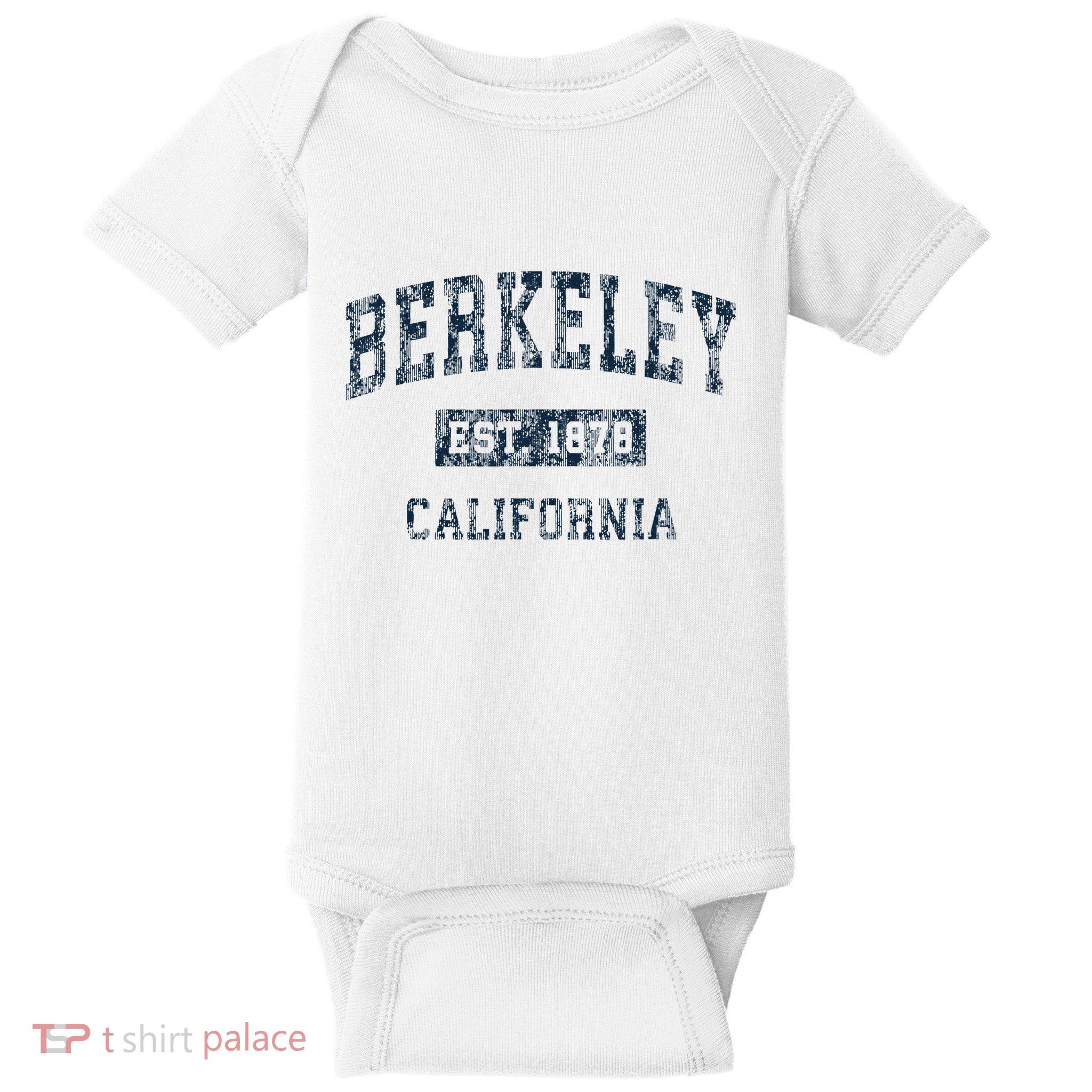 Berkeley California Ca Vintage Sports Design Print Baby Bodysuit